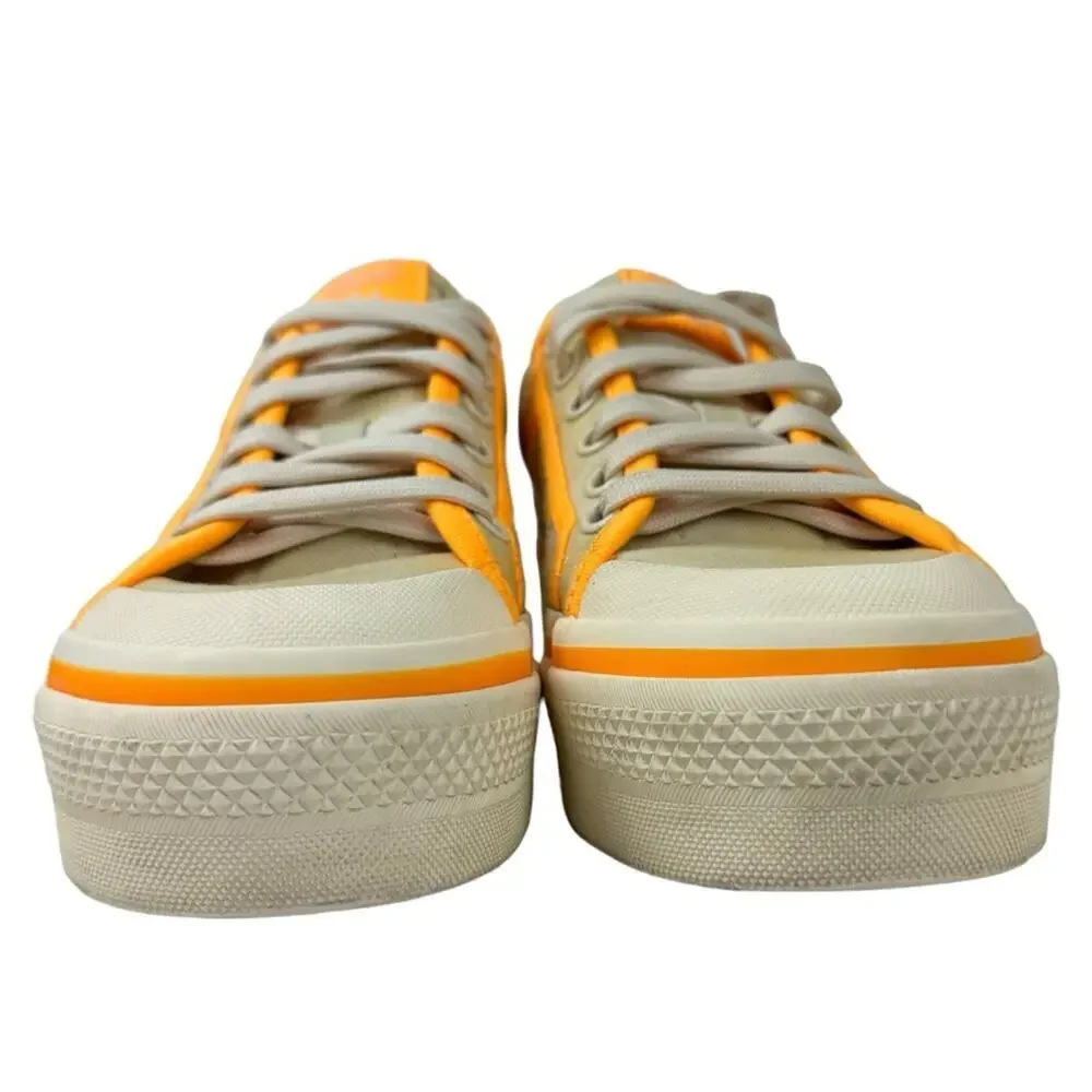 Adidas Nizza Platform Parley Women Shoe Yellow Tint Orange Sneaker Trainer SZ 5